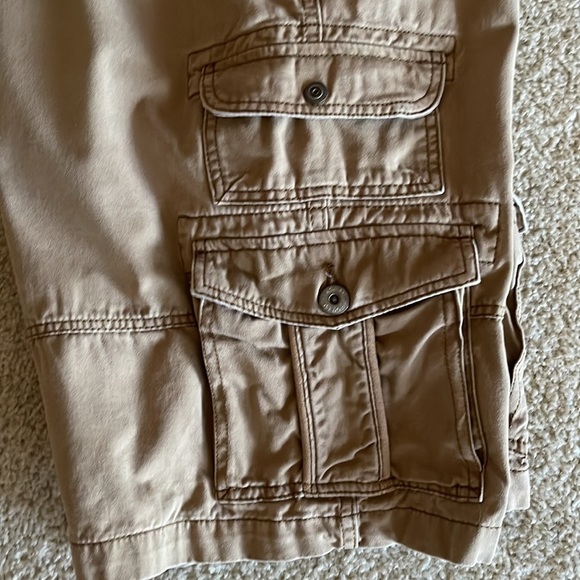 IRON Co. MENS Flat front cargo shorts military outdoor hiking khaki sz 36 - Picture 7 of 7